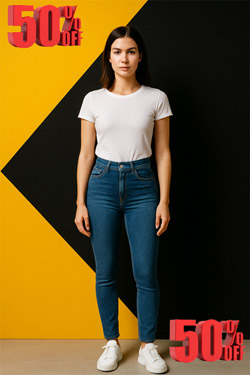 Дамски Дънки с намаление над 50%